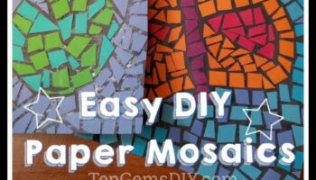 Mozaice de bricolaj pentru copii fără mizerie: creați capodopere colorate