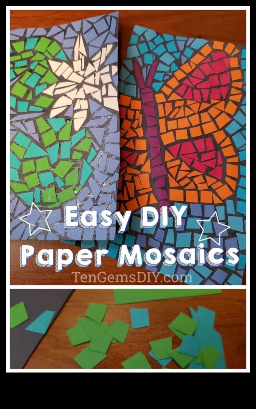 Mozaice de bricolaj pentru copii fără mizerie: creați capodopere colorate